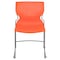 Flash Furniture Orange Plastic Stack Chair RUT-438-OR-GG - alternate 4